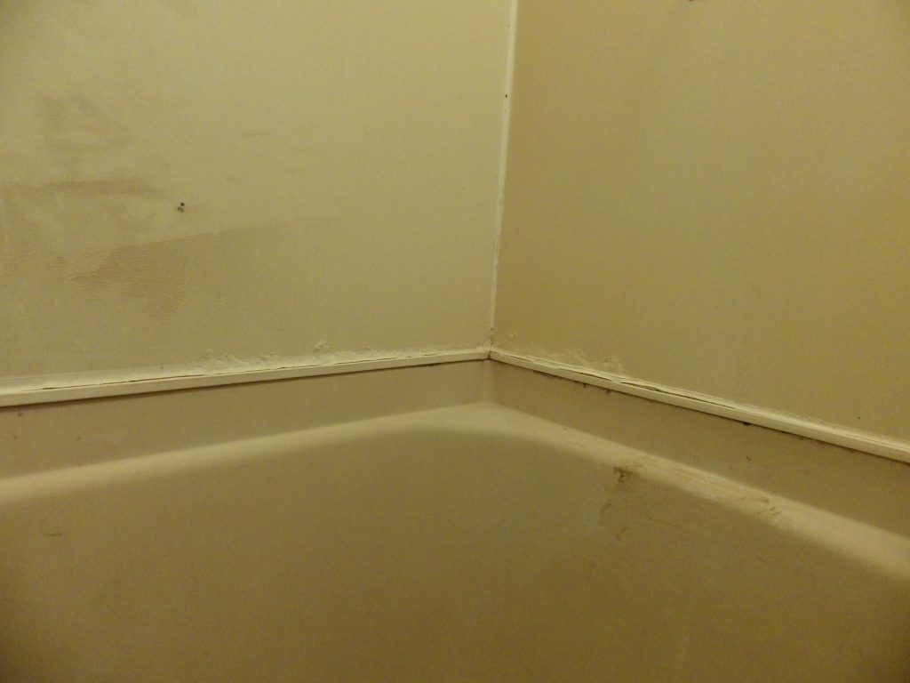 【施工前】 浴槽廻り壁全体